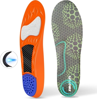 Carbon Fiber Insoles - Boost Explosive Power and Bounce, Arch Support, Shock Absorption, Injury Prevention, Alleviate Foot Pain (XL (Men's 10-11.5 / Women's 11-13.5))