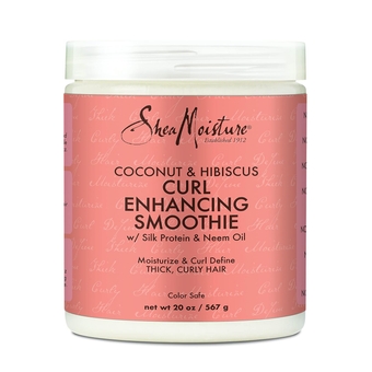 Curl Enhancing Smoothie Hair Cream for Thick, Curly Hair Coconut and Hibiscus Sulfate Free and Paraben Free Curl Cream 20 oz