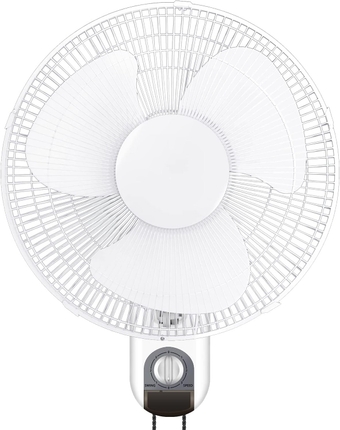 16 Inch Digital Household Wall Mount Fans, Adjustable Tilt, 90 Degree, 3 Speed Settings, 1 Pack, White