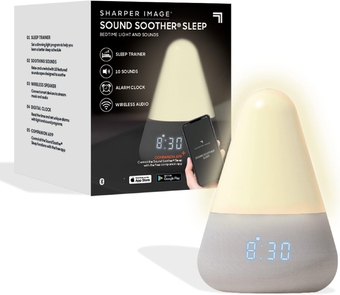 Sound Soother Intelligent Sleep Trainer & Aide, Bluetooth Speaker with 10 Built-in Soundscapes & Smart Clock, White Noise Machine, Companion App, Dimmable Light, Stress & Anxiety Relief