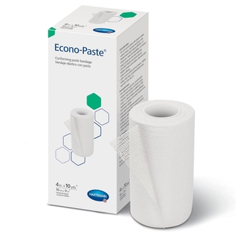 47400000 Econo-Paste Latex-Free Conforming Zinc-Oxide Paste Bandage, 4" Width, 10 yd. Length