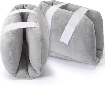 2 PCS Heel Protectors Cushion Pillows Heel Protector Pillow Off-Loading Heel Boot to Relieve Pressure from Sores and Ulcers Ultra Quilted Thick Soft Washable Pressure Relieving Pillow Boot