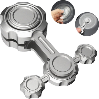 Cool Fidget Spinner Toy for Kids Adults Stress Relieve, Metal Fidget Toy Hand Finger Spinning Gyro, Small Gadget Toy Birthday Gift for Boy Girl, Desk Toy for Anti-Anxiety Keep Clam Focus Boredom