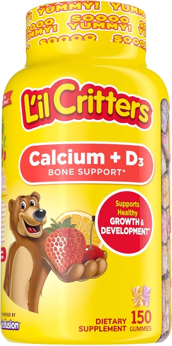 L'il  Kids Probiotic Digestive & Calcium Bone Health Gummy Supplements, 60 & 150 Count
