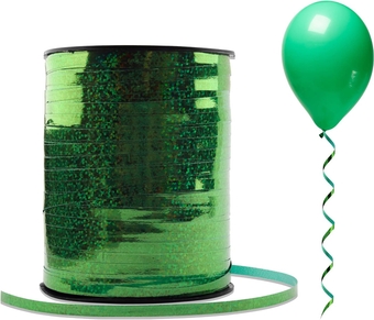 Curling Ribbon,500 Yards Crimped Curling Ribbon Metallic Balloon Ribbon Shiny Wrapping Ribbon for Wedding, Birthday Party,Baby Shower, Crafts,Wrapping, Hair, School (Green)
