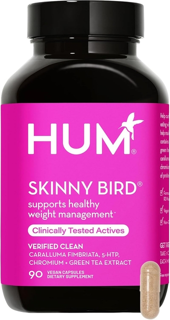 Skinny Bird - Appetite Suppressor for Women with Caralluma, Chromium, 5 HTP + Green Tea Extract (90 Capsules)