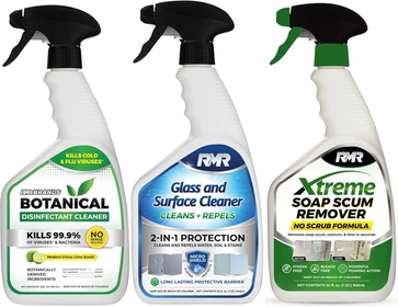 All-Purpose Botanical Based Disinfectant Cleaner,  - Xtreme Soap Scum Remover, and  - 2-in-1 Glass and Surface Cleaner Plus Repellent Bundle