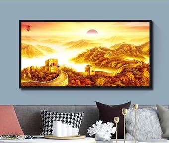800W Electric Panel Heater,Wall Mounte Mural Heating Slient Low Energy Heater with Safety Overheating Protection for Indoor, Domestic, Living Room, Bedroom, Bathroom,A