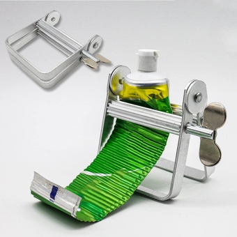 Toothpaste Squeezer, Metal Toothpaste Tube Squeezer, Tube Squeezer Holder Toothpaste Clips, Multi-Purpose Toothpaste Dispenser for Artist, Hair Salon, Painter