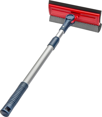 Professional Window Squeegee | 2-in-1 Window Cleaner Sponge and Soft Rubber Strip With Telescopic Extension Pole 20" - 30"(50cm-76cm) | Adjustable To Clean From Multiple Angles