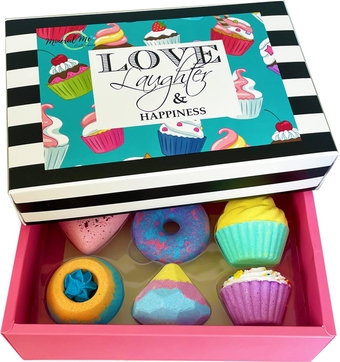 Bath Bombs for Girls - 6 Aromatherapy Bathbombs with Natural and Organic Ingredients, Skin Moisturizing Bubble Bath Fizzy, Bath Bombs for Kids, Women, Teenage Girls Birthdays, Easter Basket Stuffers