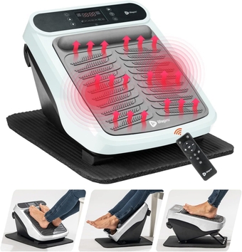 Foot Massager for Neuropathy - Relaxing Calf & Foot Therapy - Foot Massager with Heat Option for Maximum Soothing Effect - Foot Massager for Blood Revitalization