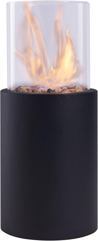 . Indoor/Outdoor Portable Tabletop Fire Pit – Clean-urning io Ethanol Ventless Fireplace - Large