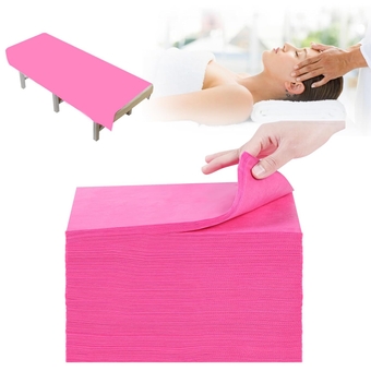 100Pcs Disposable Bed Sheets,31''x71'' Waterproof Massage Table Sheet Protector Non Woven Fabric Bed Cover for Massage Therapy Tattoo Beauty Salon Hotels Esthetician (Pink)