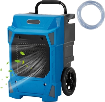 Commercial Dehumidifier with Pump 230 Pints, Large Industrial Dehumidifier for Basements, Garages, Industrial or Commercial Spaces and Job Sites, Portable and Memory Starting for Efficient Water Damage Restoration