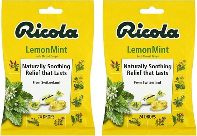 Lemon Mint Herbal Cough Suppressant Throat Drops- 2 Bags