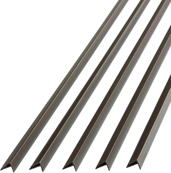 47 in. Decorative Vinyl Outside Corner Trim Argent Bronze (5 Pack)