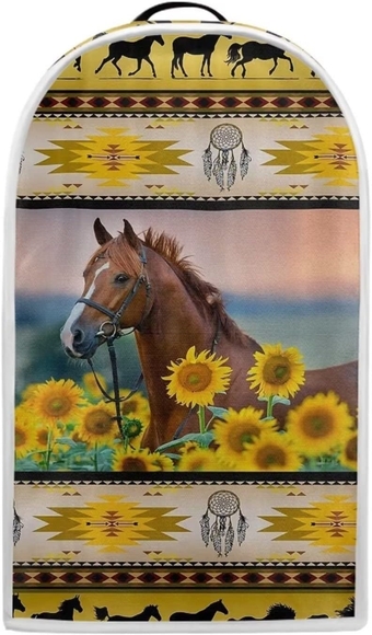 Sunflower Horse Blender Cover Floral Blender Dust Appliance Covers Women Accessories Anti Fingerprint Polyester Dust Proof Stain Resistant Blender Cover for Home Kitchen