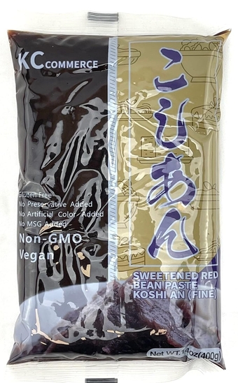 Sweetened Red Bean Paste - Adzuki Beans, Japanese Mochi Rice Cake Sweets Anko, Mashed TSUBUAN, VEGAN & GLUTEN-FREE, NO PRESERVATIVE, NO-MSG, NON-GMO, 14.11oz (Pack of 1 (Fine))