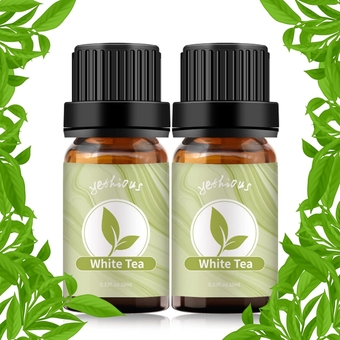 White Tea Essential Oil White Tea Oil for Diffuser & Aromatherapy, Baths, Soap, Candle Making Scent Oil 2PCS*10ML