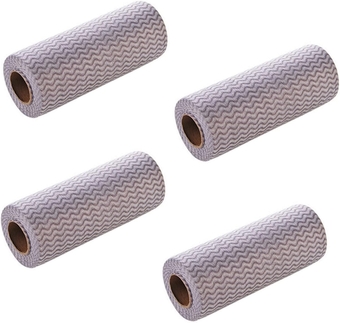 Organic House Cleaning Products Cloth Dish 4 Reusable Rolles Cloth Wipe Dish of Towels Wash Paper Kitchen Towels Household Sheets Rags Cleaning 200 Disposable Towels Simple Human Plunger Stainless
