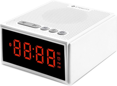 White Noise Machine with Bluetooth Speaker LCD Digital Clock, Timer & Memory Function, Portable Rechargeable Sound Machine for Sleeping Baby Adult Office Privacy or Travel