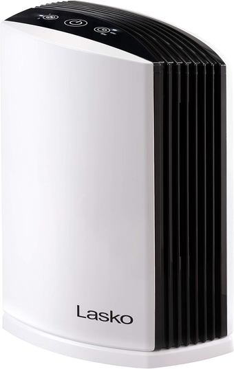 LP200 HEPA Desktop Air Purifier with Timer for a Cleaner,Fresher Home Environment –2-Stage Filtration Removes Smoke, Odors, Pet Dander, Virus Sized Particles,Pollen, 14.75" x 7.3” x 10.3”, White