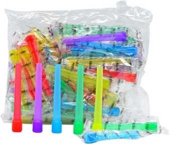 Hookah Tips Disposable Mouth Tips Hookah Tips Individual Wrapped Mouthpiece Tip Multi Colors Universal Male Hookah Hose Mouth Tips Accessories (100 Pieces-D)