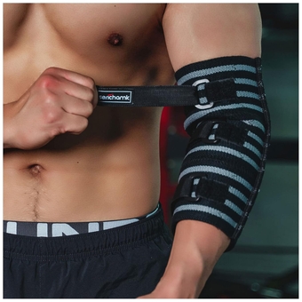 Elbow Sleeve Weightlifting 7mm Thick Adjustable Compression Sleeves for Arms Men Elbow Wraps for Weightlifting XL