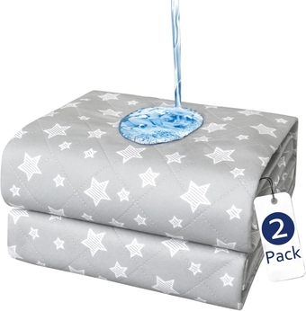 Waterproof Bed Pads Washable 34"x36" 2 Pack, Absorbent Chuck Pads Non Slip for Incontinence, Reusable Pee Pads for Dogs, Waterproof Mattress Protector for Seniors, Bedwetting Kids, Hospitals, Pets
