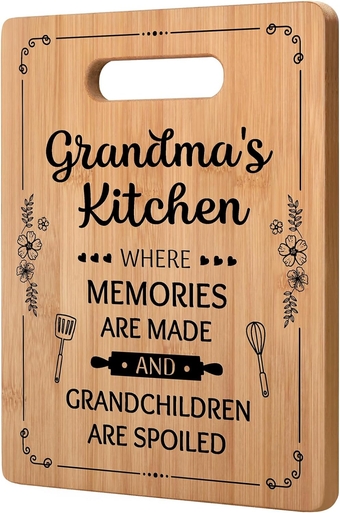 Grandma Gifts, Grandma Birthday Gifts - Unique Cutting Board - Best Grandma Christmas Gifts from Grandchildren - Thoughtful Gifts for Grandma Nana Grandmother Gift Ideas Mothers Day for Grandma