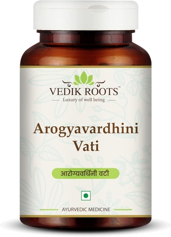 Arogyavardhini Vati Tablets - Natural Detox and Liver Health Support | for Spleen Enlargement | Reduces Bloating | for Nutrient Absorption Improvement | 120 Tablets (120)