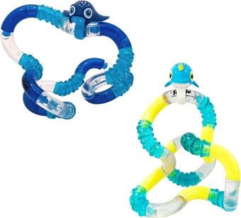 Tangle Pets Aquatic 2-Pack Sting Ray and Narwhal - Cute Fidgets for Boys and Girls - Aquatic Fidget Toys - Sea Creature Fidget Toys - Tangle Fidgets