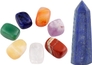 7 Charkra Stones+1.5"-2.5" Lapis Lazuli Tower Point