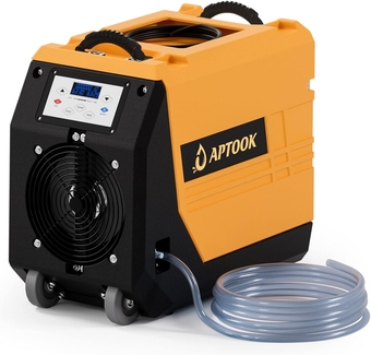 180 PPD Commercial Dehumidifier with Pump, Industrial Compact Crawl Space Dehumidifier with Drain Hose for Basement, Warehouse, Job Site, Flood Repair, Water Damage Restoration, Auto Defrost, Memory Starting