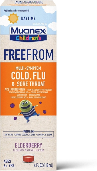 Children's Liquid - FreeFrom Multi-Symptom Cold, Flu & Sore Throat 4oz, 1 pack