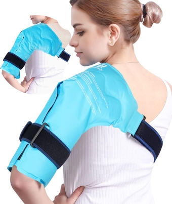 Shoulder ice Pack Rotator Cuff Cold Therapy, Reusable Ice Packs Shoulder Wraps for Pain Relief, Flexible Hot or Cold Therapy Compression Wrap for Left or Right Shoulder