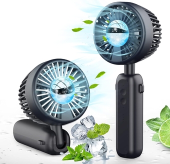 Mini Handheld Fan,New Semiconductor Refrigeration Hand Fan for Fast Cooling ,USB Rechargeable Fan Personal, Battery Operated 3 Speed Small Fan,Mini Size perfect for Kids,Home,Outdoor,Office,Travel