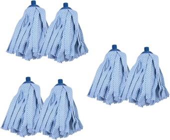 6 Pcs Mop Replacement Head Mop Head Refill Easy Cleaning Mop Replace Mop Cloth Replacement Cotton Floor Cleaning Mop Refills Commercial Mop Head Mop Accessories Window