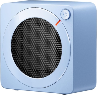 GAIATOP Space Heater, 500W Energy Efficient Space Heaters for Indoor Use, PTC Ceramic Fast Heating Electric Desk Heater, Overheating & 45°Tip-Over Protection Portable Mini Heater for Office Home Blue