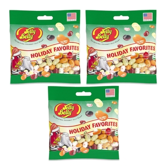 Jelly Belly Holiday Favorites 3 x 3.5oz Bags of Christmas Jelly Beans, Jelly Bean Gift, Jelly Belly Gift, Jelly Belly Christmas Candy, Holiday Favorites, Holiday Candy Box by