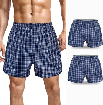 Washable Incontinence Underwear for Men Leak Proof Underwear with Fly Opening and Absorbency Pads Reusable Mens Incontinence Underwear Urinary Protective Boxer Briefs for Overnight,XL(34-38in)