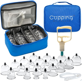 20-Piece Poly Cups™ Polycarbonate  Therapy Set | Durable & Lightweight | PT, Physio Myofascial  Kit for Massage Therapy,