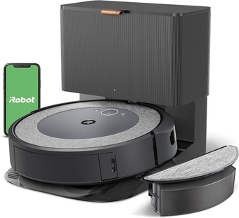 Roomba Combo i5+ Self-Emptying Robot Vacuum and Mop, Clean by Room with Smart Mapping, Empties Itself for Up to 60 Days, Works with Alexa, Personalized Cleaning OS
