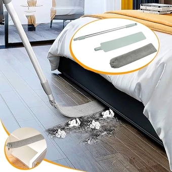 Retractable Gap Dust Cleaner Cleaning Tools Dust Brush Gap Mop Microfiber Hand Duster Washable Telescopic Dust Collector for Household Bed Sofa Furniture Gap