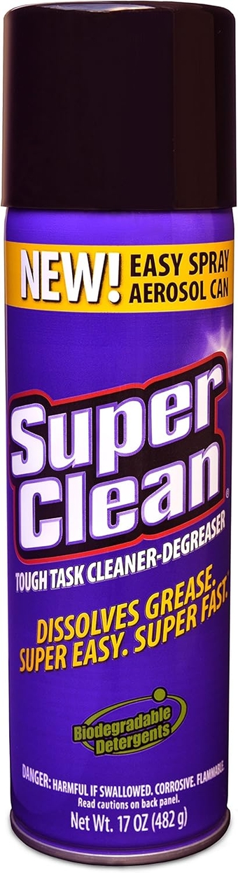Multi Surface All Purpose Gunk Remover Aerosol Degreaser, Biodegradable, 17oz by Super Clean