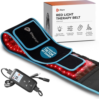 Lifepro Red Light Therapy Belt - Near Infrared Light Therapy & Red Light Therapy for Body, Relaxing Muscle, Inflammation, Improve Circulation - Infrared Therapy or Infrared Light Therapy Device