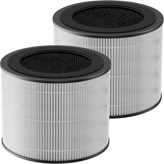 DR-HAP002 True HEPA Replacement Filter Compatible with Dreo Macro Pro, Macro Pro S DR-HAP002 Air Puri fier, with 3 Stage Deep Filtration, Ultra Fine Pre-filter, High-Efficiency Activated Carbon Filter