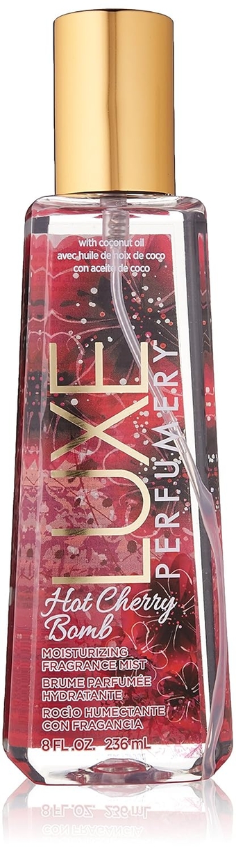 Belcam Bath Therapy  Moisturizing Mist Eau de Parfum Spray, Hot Cherry Bomb, 7.98 Fl Oz