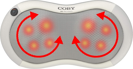 Shiatsu Massage Pillow with Heat | Deep Tissue Kneading Therapeutic Cushion Pad for Back, Neck, Shoulders & Full Body Pain Relief | Rolling Balls & Adjustable Chair Strap for Home, Office & Auto